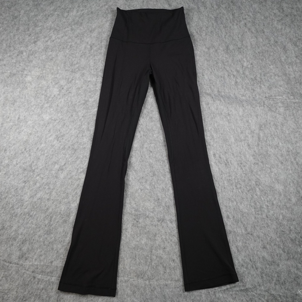 Lululemon Pants Women 2 Black Align High Rise Mini Flare Legging 28" Yoga Gym